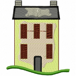 Buildings Embroidery Design 11 Buildings Embroidery Design 11